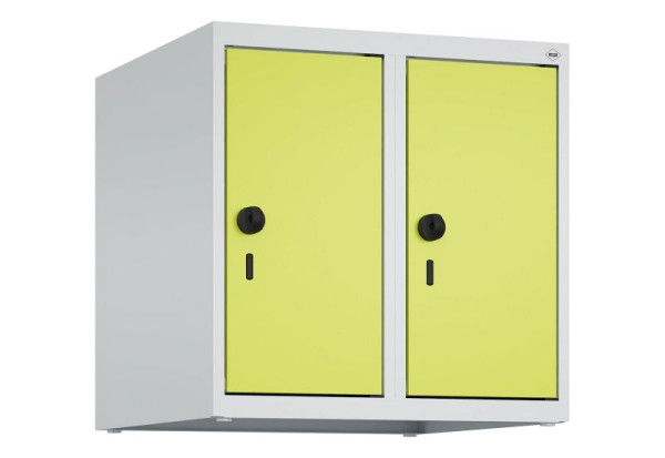 C+P kastopzet Classic PLUS, bovenkast, 7035/0024, veiligheidsdraaisluiting, 500x500x500mm, 2 vakken, 080090-29 S10010