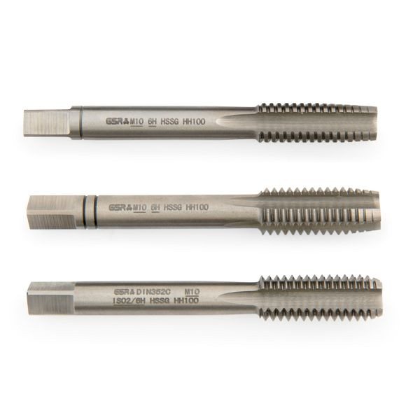 GSR handtapset metrische draad DIN 2184-2 (DIN 352) rechts HSS-G M 10, 00105230