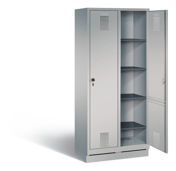C+P washok Evolo, H1800xW810xD500mm, kleur: wit aluminium, 48020-22B S10030