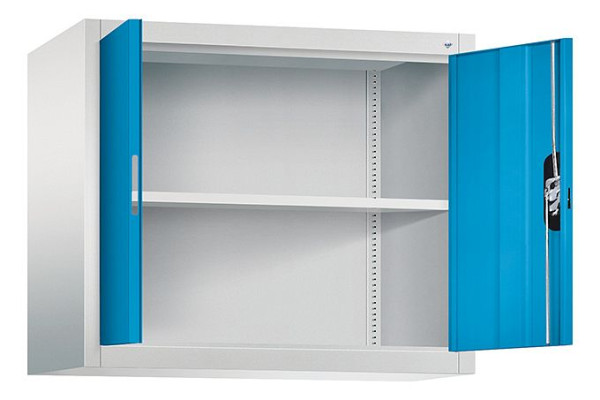 C+P bovenkast Acurado, H790xW930xD400mm, kleur: lichtgrijs/lichtblauw, verzonken handgreep, 9265-000 S10214