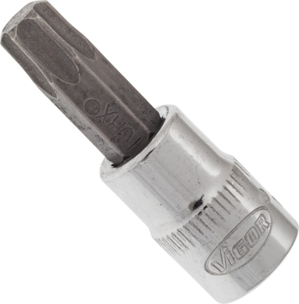 VIGOR TORX® schroevendraaierbit, hol vierkant 6,3 mm (1/4 inch), binnen TORX® profiel, T40, V2447N