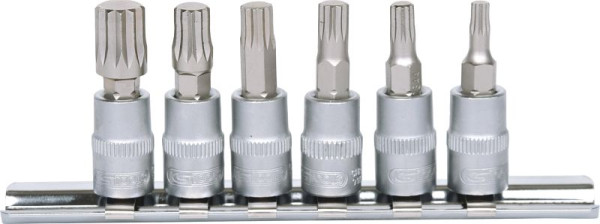 KS Tools 1/4" bitdoppenset XZN, 6-delig, M4-M10, 911.1547