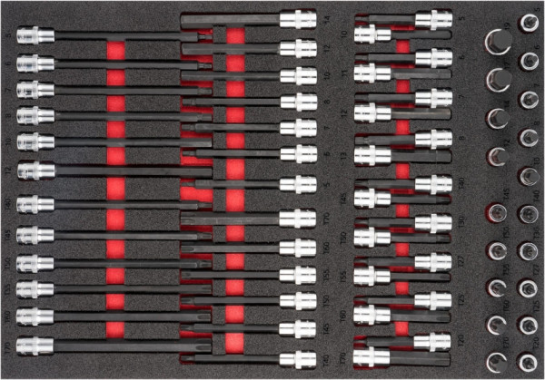 VIGOR schroevendraaierbitset, 5 - 19, T20 - T70, aantal gereedschappen: 62, V6809