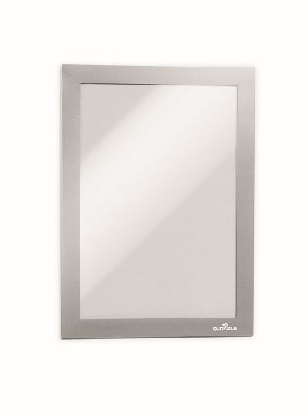 DURABLE DURAFRAME A5 grote verpakking, informatieframe, zilver, verpakking van 10, 488123