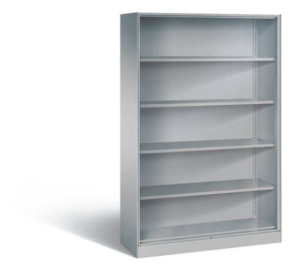 C+P bureauplank Asisto, H1980xB1200xD435mm, kleur: wit aluminium, 5 niveaus, 140001-000 S10000