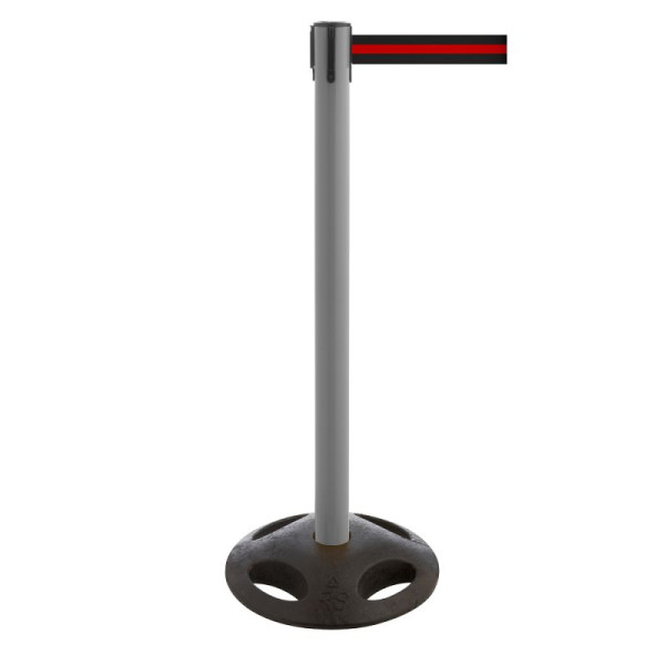 Stein HGS HGS personengeleidingssysteem -P-Line Utility-, antraciet, zwart/rood/zwart horizontaal (gestreept), met magnetisch riemeindstuk, 12828a-0604