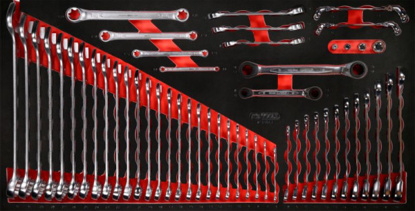 KS Tools steeksleutelset in schuimrubberen inzetstuk, 53-delig, 813.0053