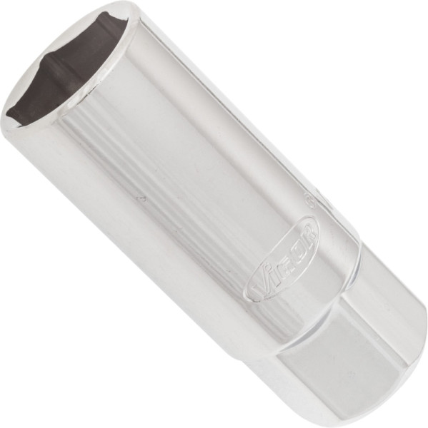 VIGOR bougiedop, vierkant, hol 12,5 mm (1/2 inch), buitenzeskantprofiel, 21 mm, V2582N