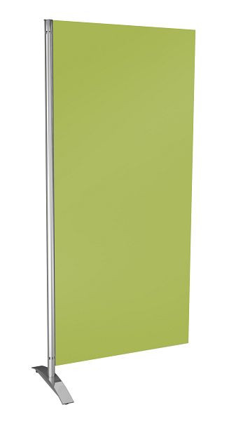 Kerkmann Metropol privacywand, houten element, groen, B 800 x D 450 x H 1750 mm, aluminium zilver/groen, 45696518