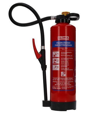 Gloria water-accu-brandblusser, 6 l, brandklasse A, speciale geschiktheid voor lithium-ionbatterijen, 286764