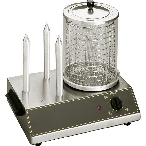 Stalgast hotdog-apparaat, voor maximaal 40 worsten, afmetingen 440 x 300 x 400 mm (bxdxh), KE1001650