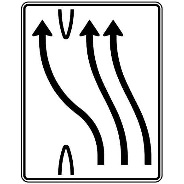 Stein HGS HGS overstapbord, 3 banen naar links, 1 baan wissel, RA2/Alform, zonder afstandsinformatie, 1600x1250mm, 501-14-122