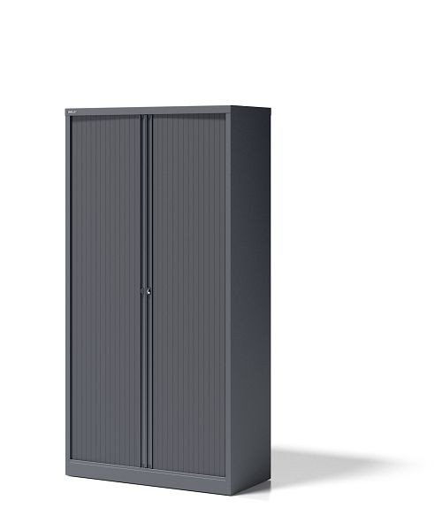 Bisley rolluikkast Essentials, met 4 planken voor 5 ordnerhoogtes, antracietgrijs, YETB10194S9634