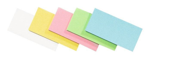 Legamaster moderatiekaart rechthoeken 500 stuks assorti, 5-kleuren, 7-252199