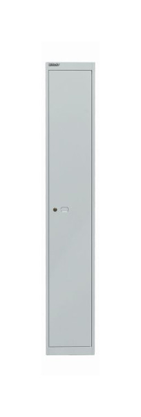 Bisley kledingkast office, 1 vak, 1 vak, lichtgrijs, CLK121645