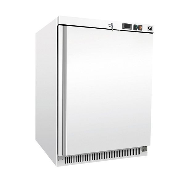 Gastro-Inox vriezer van wit staal 200 liter, statisch gekoeld, netto inhoud 140 liter, 201.109