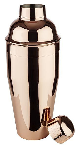 APS shaker -CLASSIC-, Ø 9 cm, hoogte: 23 cm, 0,7 liter, RVS, koperlook, 93212