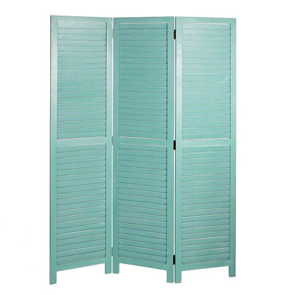 Mendler Paravent HWC-C30, scheidingswand privacyscherm, vintage shabby look, 170x120cm, groen, 62635