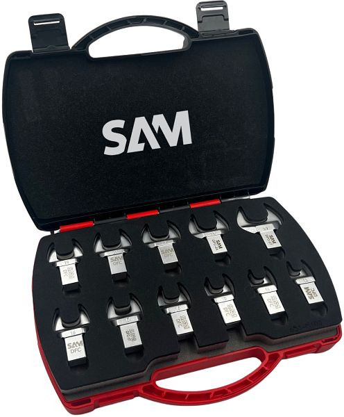 SAM gereedschapskist met 11 metrische bek-inzetstukken 14 x 18 mm, DFC-J11
