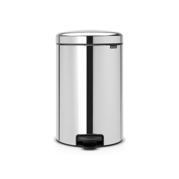 Stein HGS HGS afvalbak -Iconic Step- Brabantia, staal, mat, vingerafdrukbestendig, kunststof binnenbak, inhoud: 20 liter, 36496