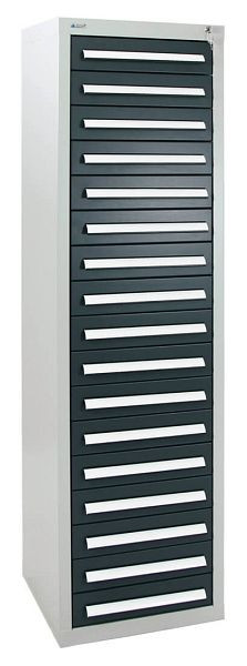 stumpf ladekast serie T-100 / 35-5, RAL 7035/7016, 17 laden (17 x 100 mm), 8155171