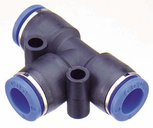 timmer B-TV-6-KU, T-connector van kunststof, slang-Ø: 6 mm, VE: 10 stuks, 03400102