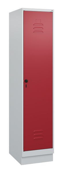 C+P luierkluis Classic PLUS met middenwand, bodem, 1800x400x500mm, 7035/3003, veiligheidsdraaigrendel, 0800207-12F S10001