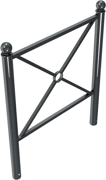 Schake stadshekelement, met kogelkop, lengte: 1000 mm, 418_7440B