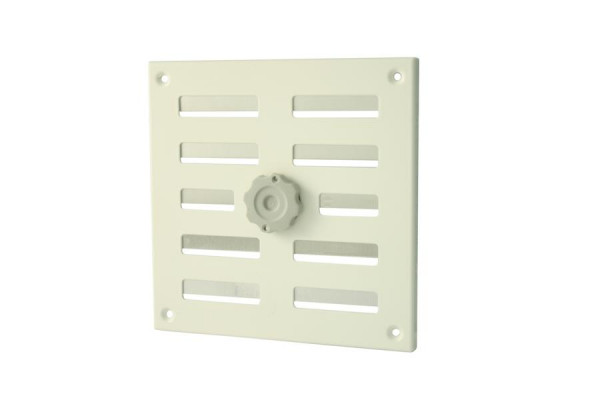 Marley afsluitbaar ventilatierooster van aluminium 155 x 155 mm wit, 443614