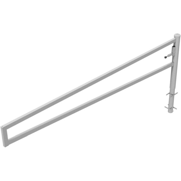 Stone HGS slagboom 360° draaibaar, 3500 mm/zonder verf, voorbereid voor hangslot, voor inzetting in beton, 4013.35v