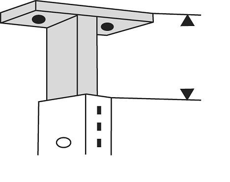 Kerkmann plafondconnector Univers, lichtgrijs, 52892411