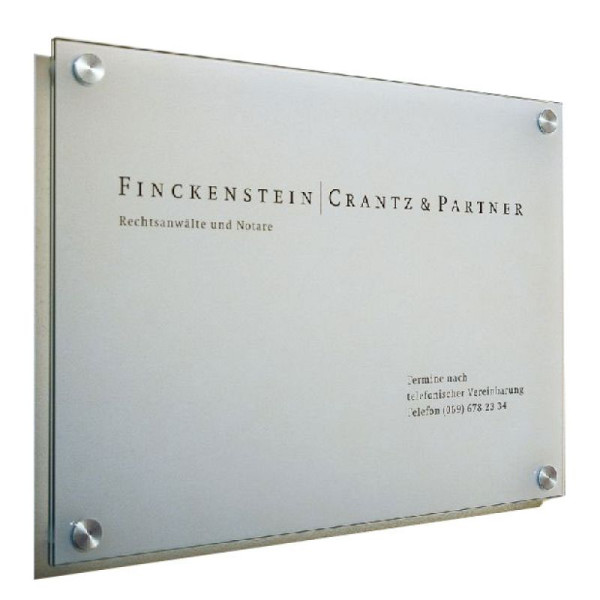 Stone HGS wandbord, wegwijzers -Cristallo-, wandbord /420x200mm, 4 houders Ø 13mm, cr2926
