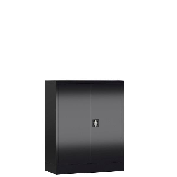 Lüllmann ClassiX draaideurkast, 1000 x 800 x 380 mm, diepzwart, X-530319