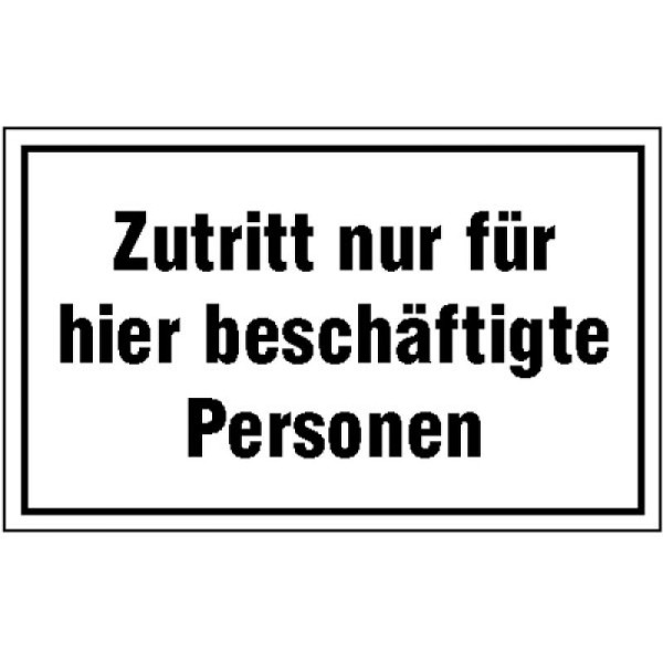 Stein HGS HGS informatiebord ter identificatie van het bedrijf, alleen toegankelijk voor hier werkzame personen, 250 x 150 mm, 11.5816