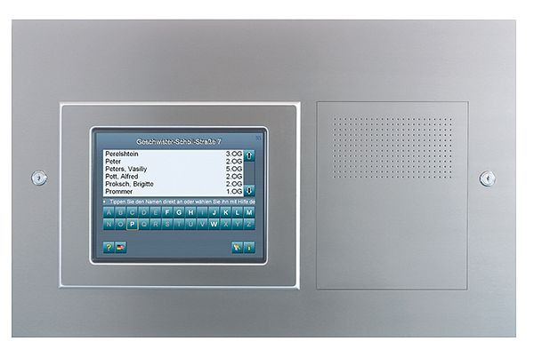 TCS audio buitenpost serie AD4 tot 1.000 wooneenheden touchscreen inbouw horizontaal RVS, ADU45015-0030