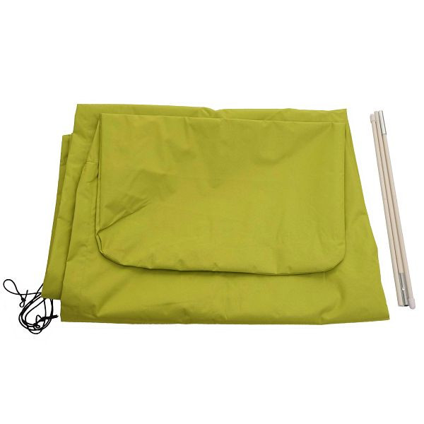 Mendler beschermhoes HWC voor vrijdragende parasol tot 4,3 m (3x3 m), hoes met rits, lichtgroen, 76850