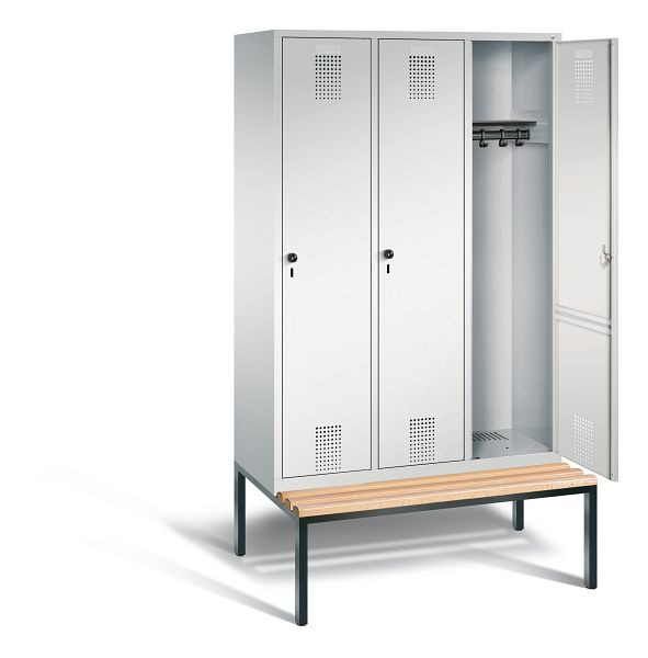 C+P Evolo garderobe, H2090xB1200xD815mm, kleur: lichtgrijs, 48050-32 S10002