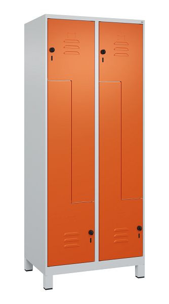 C+P Z-Spind Classic PLUS, C Z-Spind, Classic PLUS, Füße, 4 Abteile, 1950x800x500mm, 7035/2004, Drehriegel, 080013-224 S10030