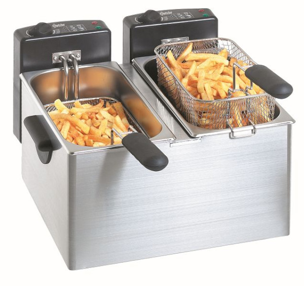 Bartscher dubbele frituurpan "MINI III" 2x4 l, A165112