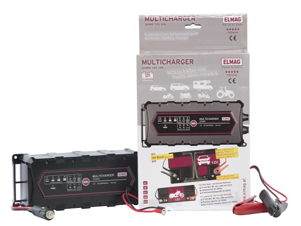 ELMAG Automatische acculader 12 V MULTICHARGER 20300, max. 10 A, 56034