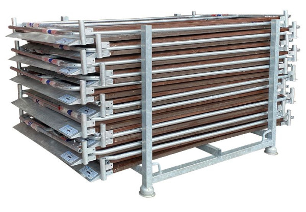 Schake houten sleufbrugset bestaande uit: 10x sleufbrug 2,20 x 1,00 m (art.nr. 20251), 20251-SET