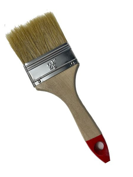 VaGo-Tools Verniskwast, glazuur, schilderskwast, platte kwast, porseleinhaar, 63mm, VE: 6 stuks, 190-025-6_vx