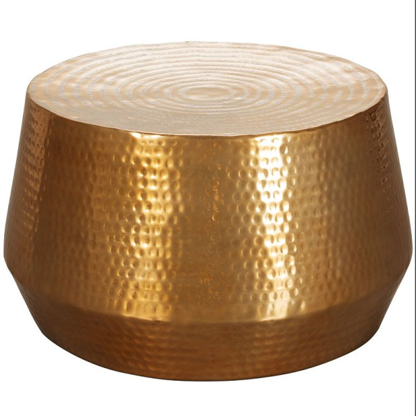 Wohnling salontafel MAHESH 60x36x60 cm aluminium goud oosters rond, WL5.495