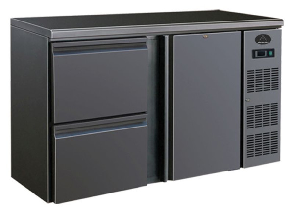A&S Polarny flessenkoeltafel, 350L, 1 deur / 2 laden, BBC220