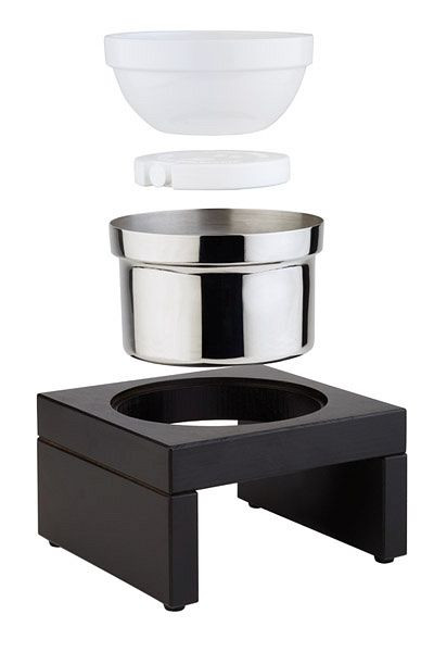 APS Maxi koelschaal -BRIDGE- zwart, 27,5 x 27,5 cm, hoogte: 14 cm, set van 4, 14981