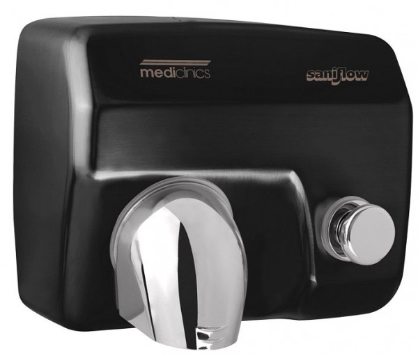 All Care Mediclinics Pushbutton Hand Dryer Zwart, 12285