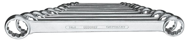 GEDORE dubbele ringsleutelset, 12-delig, 6x7-30x32, 6062190