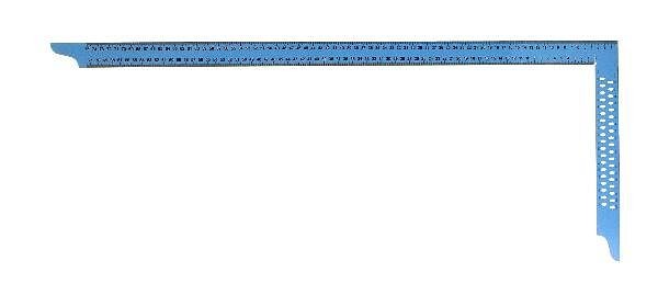 hedue winkelhaak ZY 800 mm met mm-schaalverdeling en markeringsgaten SB (blauw), Y282-SB