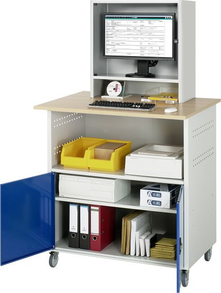 RAU computertafel - model 1022, B1100x D800 x H1860 mm, 07-1022M3F.11