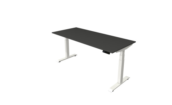 Kerkmann sta-/zittafel Move 4 nieuw 180 x 80 cm frame wit, tafelblad antraciet, 10090713